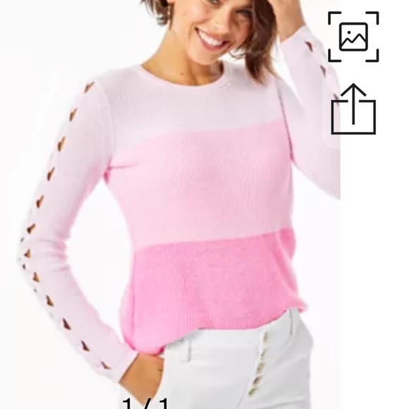 Lilly Pulitzer Sweaters - Lilly Pulitzer Pink cortina Sweater